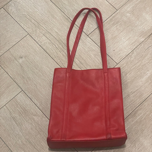 LEVENGER Red Two-Handle Tote - Picture 16 of 16